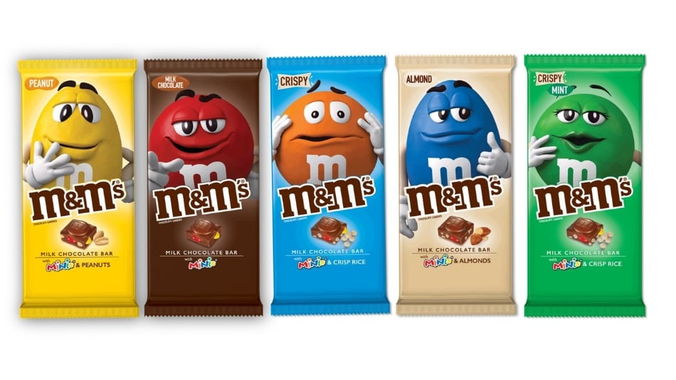 M&M chocolate bars