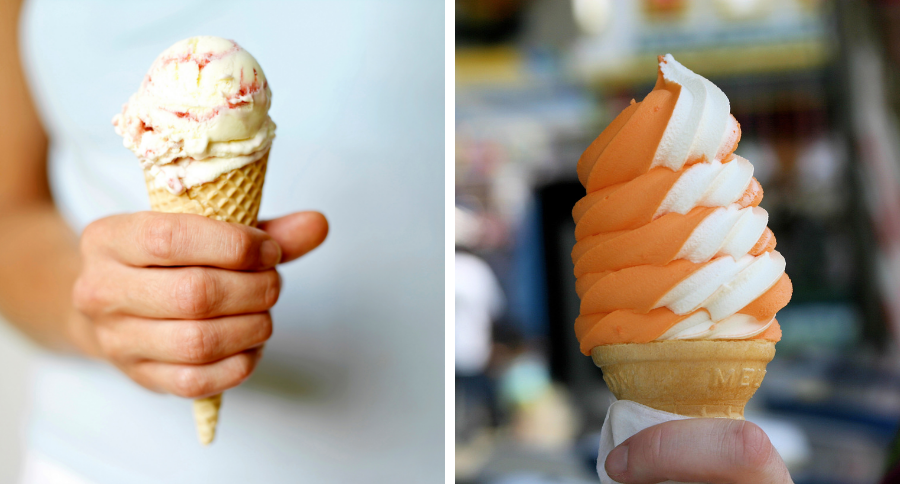 difference between custard and ice cream