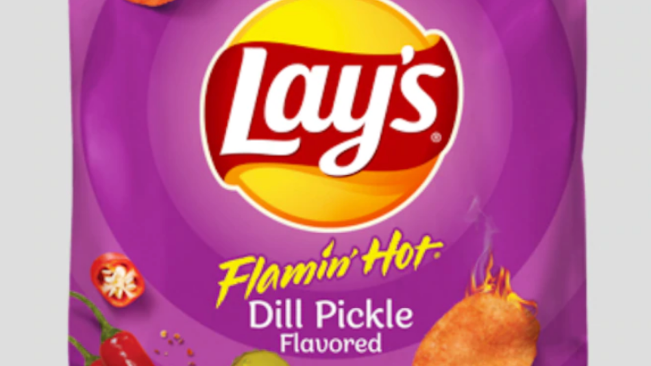 flamin hot dill pickle potato chips