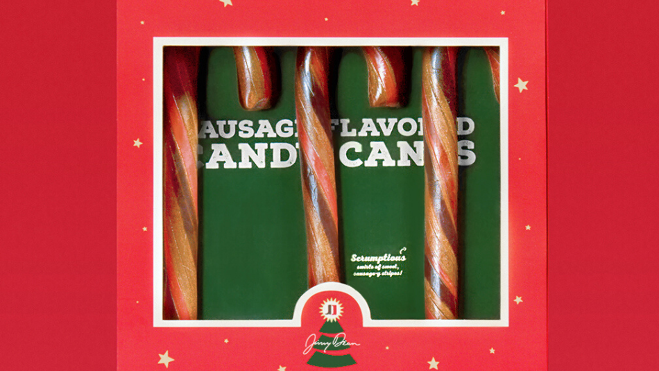 sausage candy canes