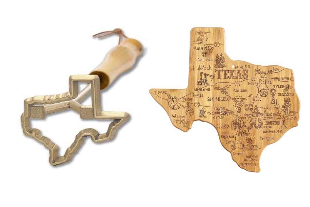 texas shaped branding iron