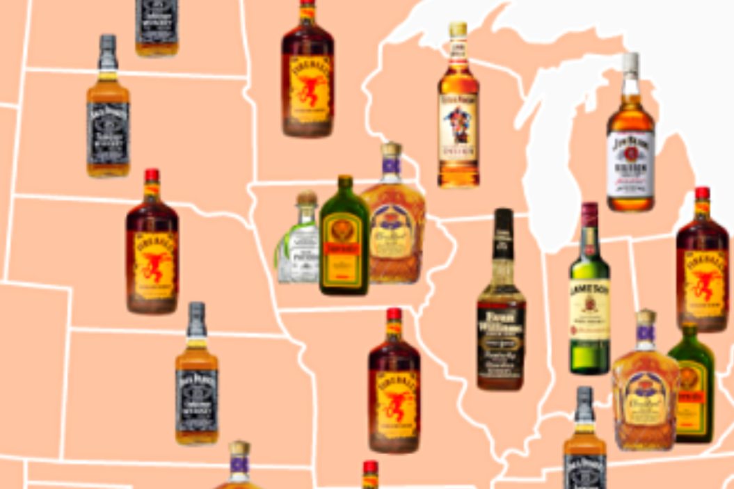 Most Popular Liquor Map