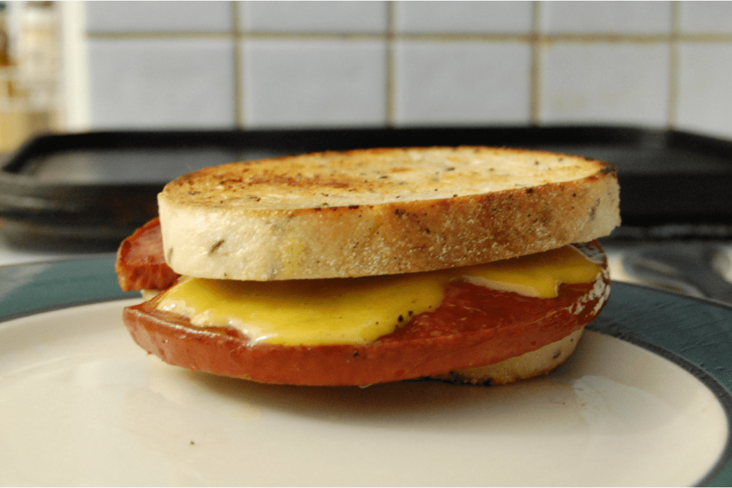fried bologna sandwich