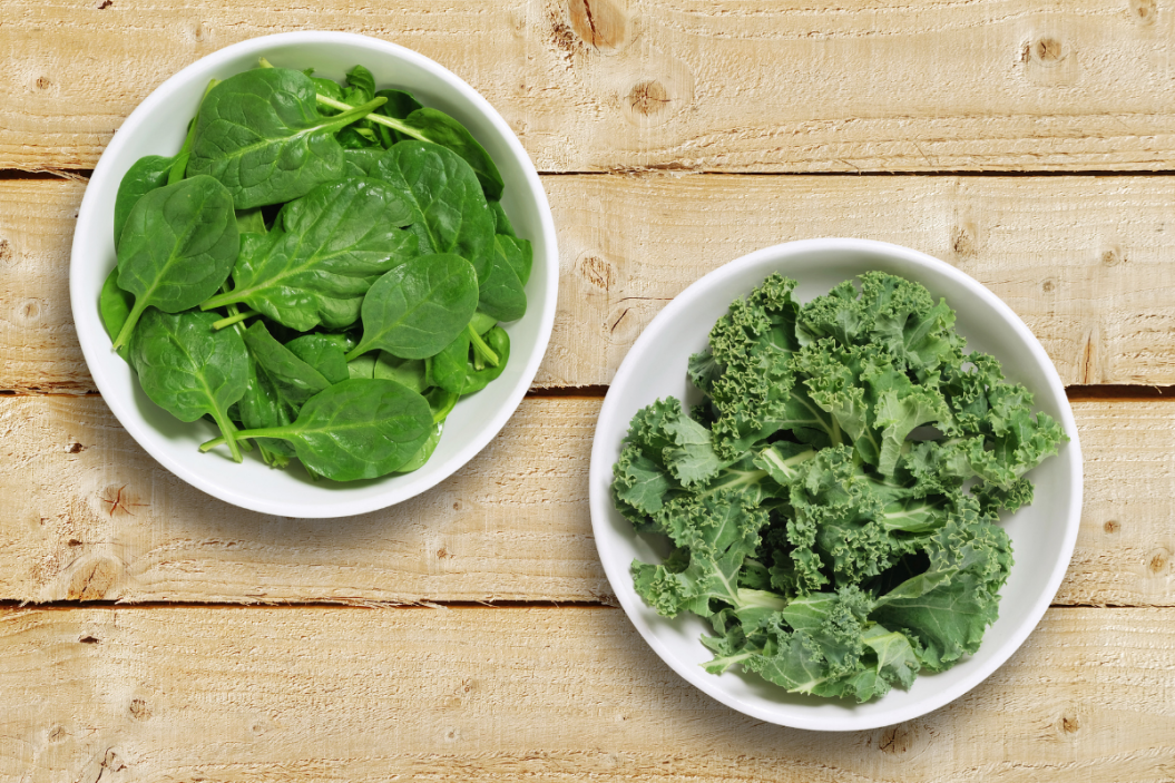 spinach vs kale