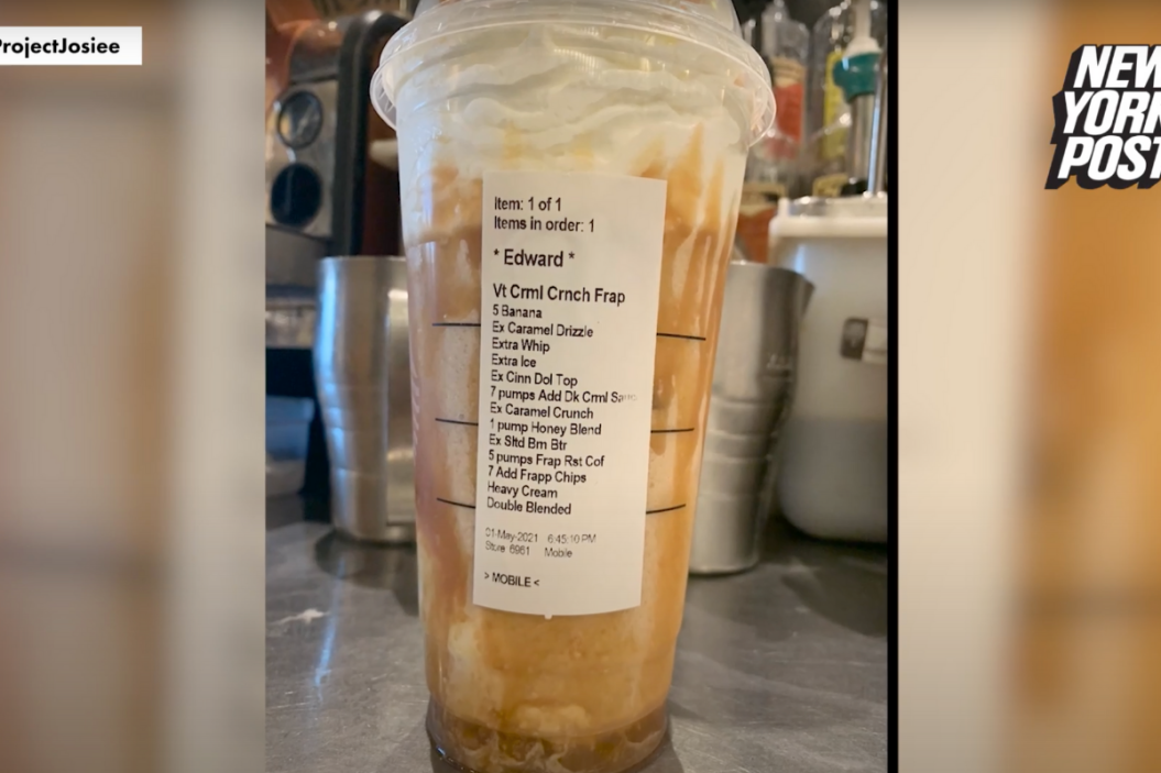 complicated Starbucks order