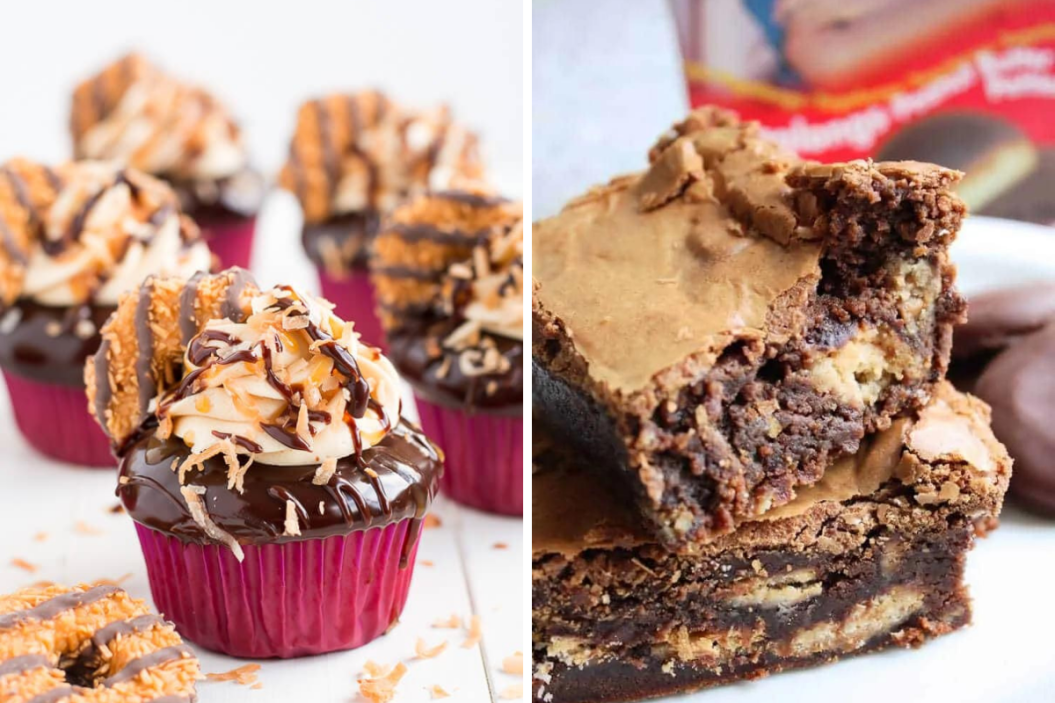 girl scout cookie recipes cupcake and brownies