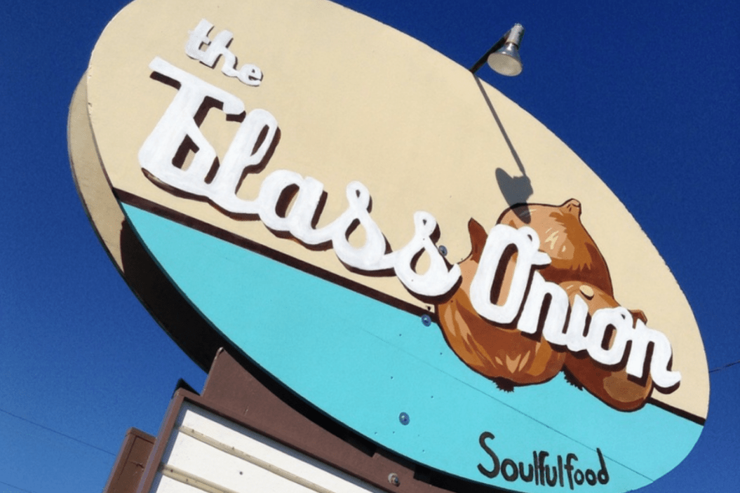 the glass onion sign